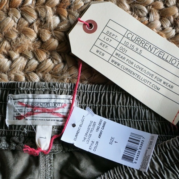 Current/Elliott Camouflage Green Pants Size Small - Picture 6 of 8